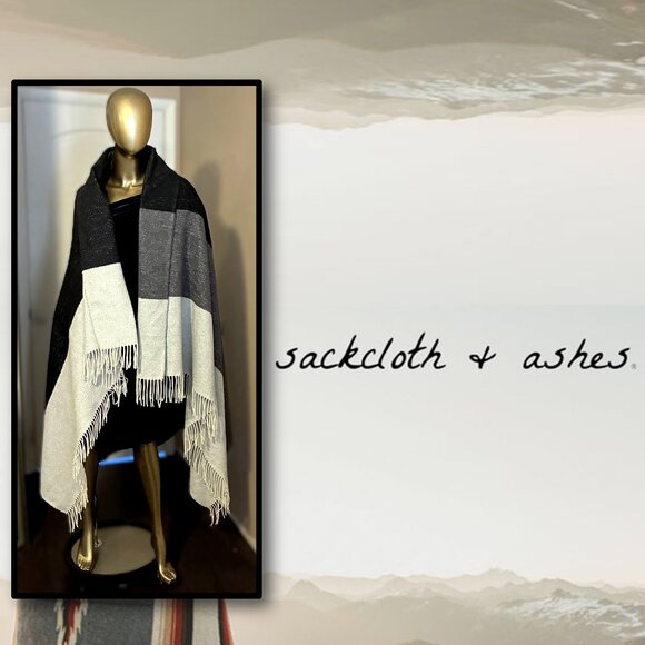SACKCLOTH & ASHES 59"x70" Italian-Made Essentials Blanket Throw - Picture 1 of 13